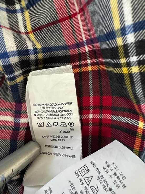 Polo Ralph Lauren Boys Sz 8 Red Green Plaid Button Down Shirt Long Sleeve Preppy - Picture 6 of 8